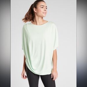 Athleta Dolman Mint Sorbet Modal Tee Size Medium Athletic Activewear